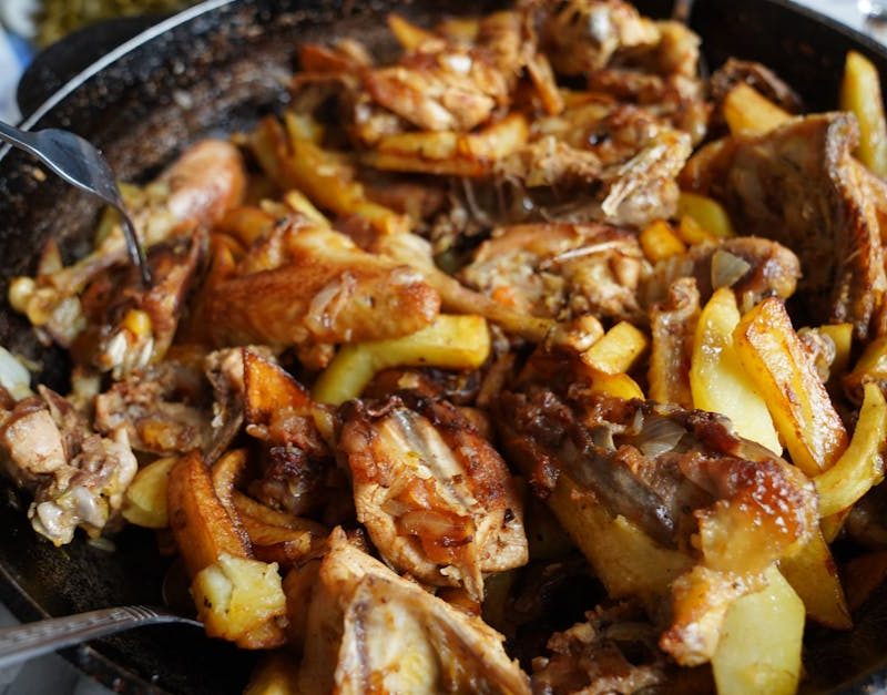 Курица с картошкой